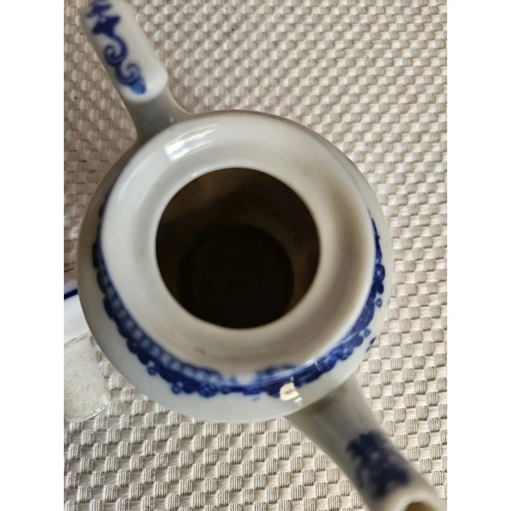 Vintage Blue Willow Miniature Toy Teapot Occupied Japan Child Tea Set Piece